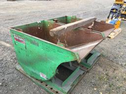 (2) 30in x 48in Forklift Dump Hoppers.