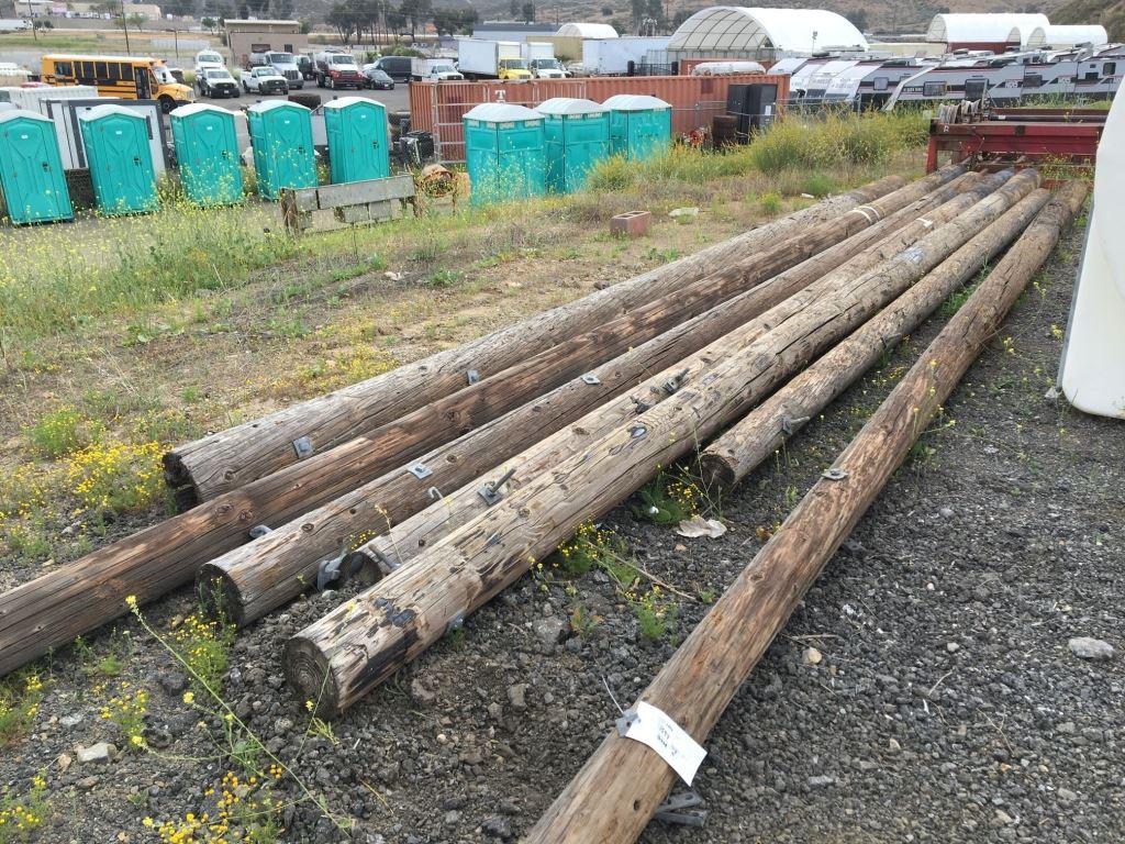 Lot of Telephone Poles Up to 23ft.