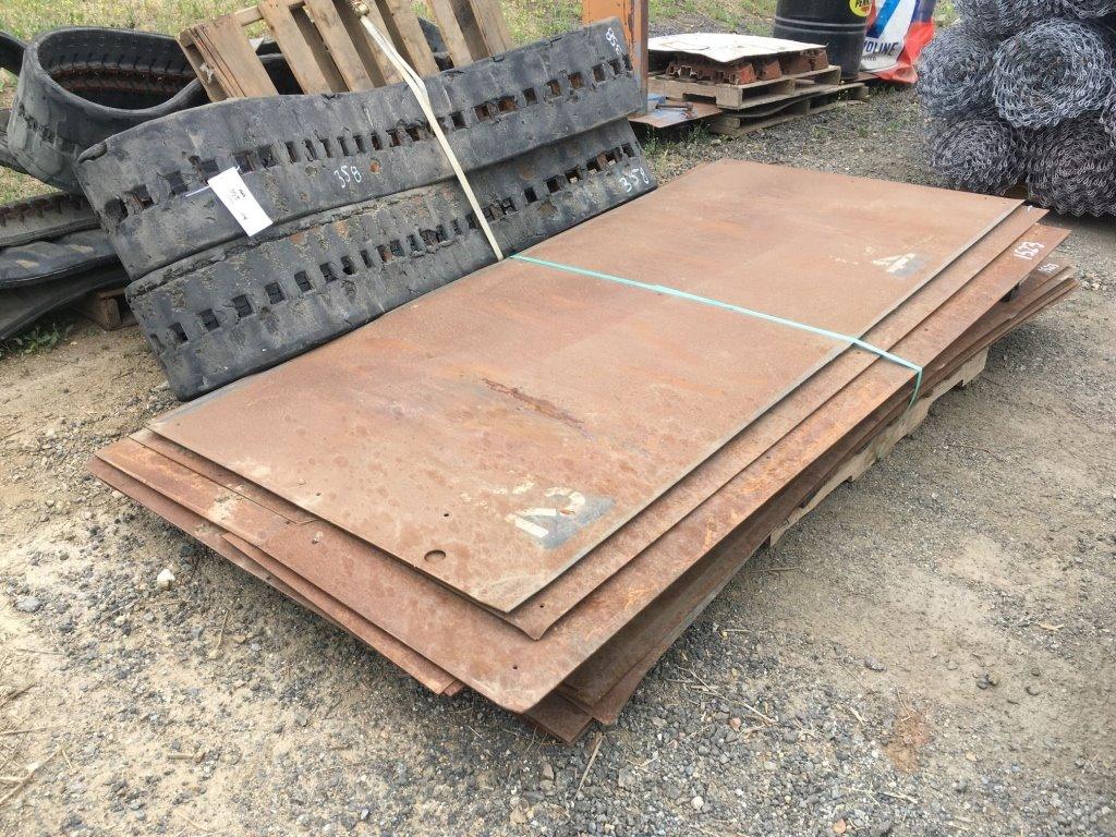 Pallet of Misc Steel Plates.