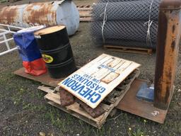 Pallet of Misc Vintage Gasoline Station Items,