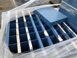 Pallet of (10) Bolt & Nut Hardware Metal Cabinets
