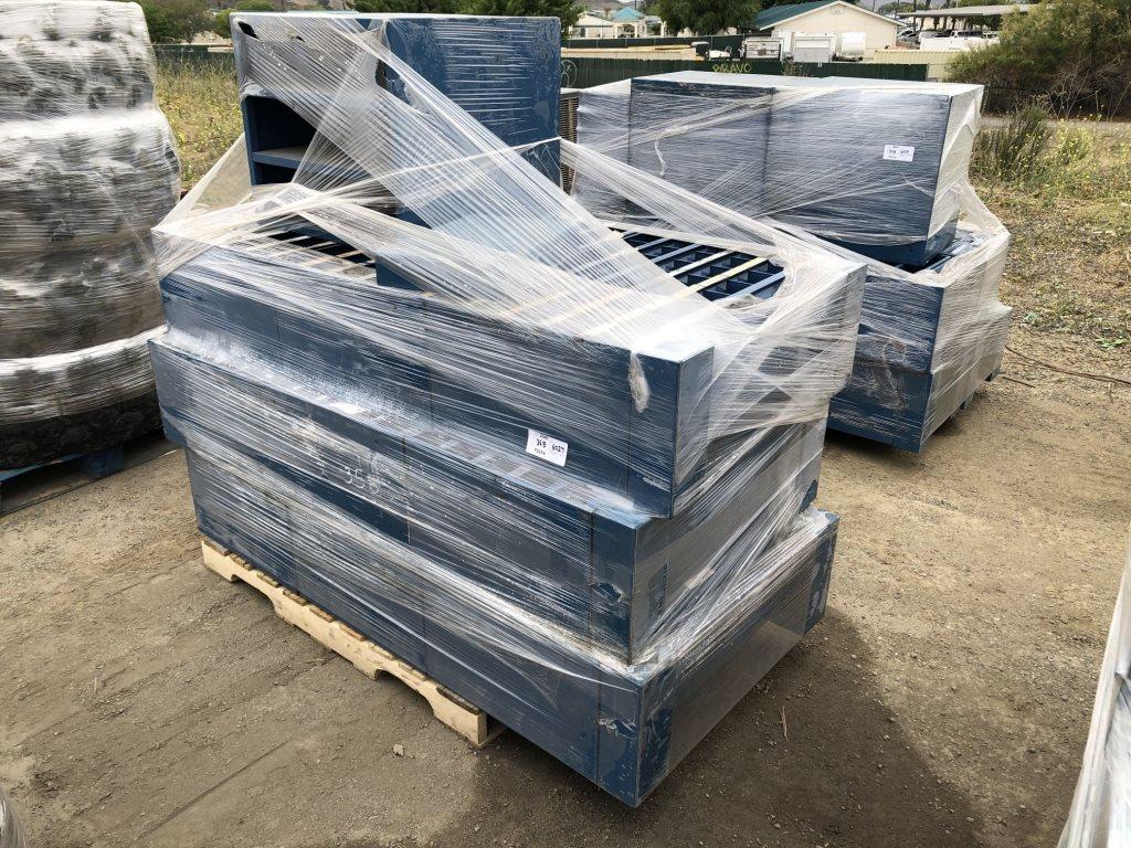 Pallet of (10) Bolt & Nut Hardware Metal Cabinets