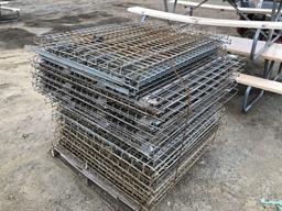 Pallet of Misc Pallet Racking Wire Decking.