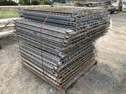 Pallet of Misc Pallet Racking Wire Decking.