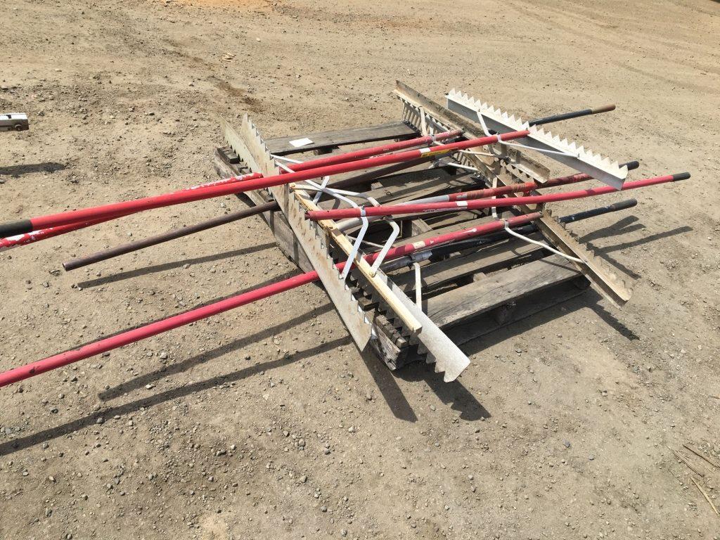 Pallet of Concrete/Asphalt Rakes.