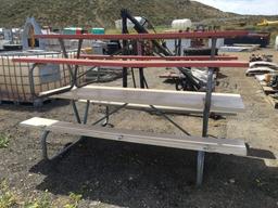 (2) 8ft Picnic Tables w/Attached Benches.