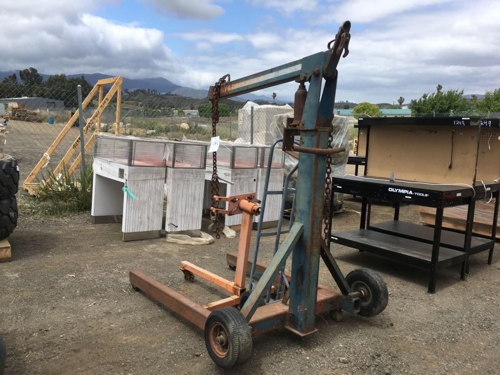 Engine Hoist, Dolly and Engine Dolly.