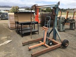 Engine Hoist, Dolly and Engine Dolly.