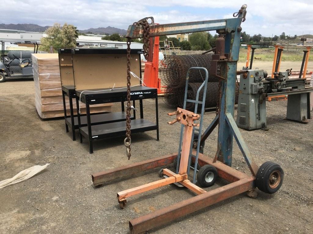 Engine Hoist, Dolly and Engine Dolly.