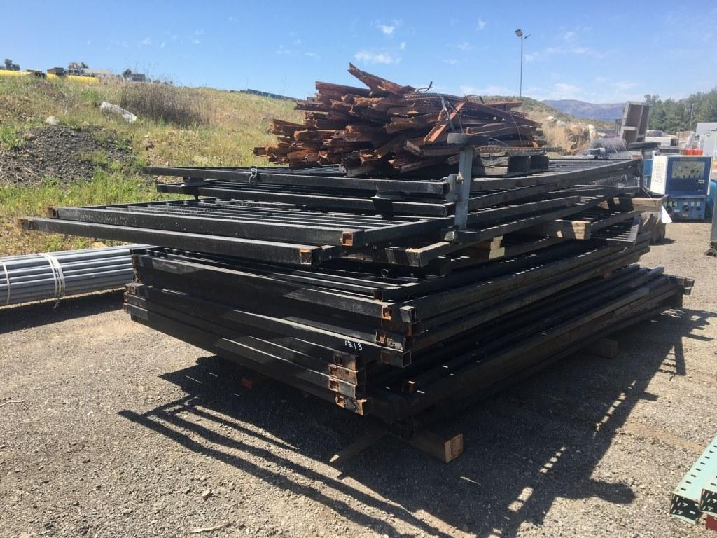 Misc 6ft Wrought Iron Fence Panels,