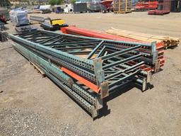 (2) Pallets of Warehouse Pallet Racking Uprights &