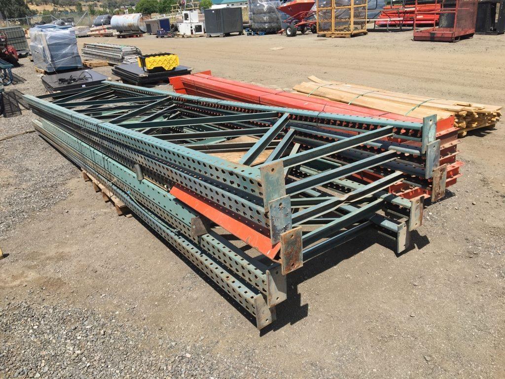 (2) Pallets of Warehouse Pallet Racking Uprights &