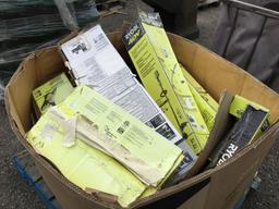 Cardboard Box of Misc Ryobi Hand Tools, Including