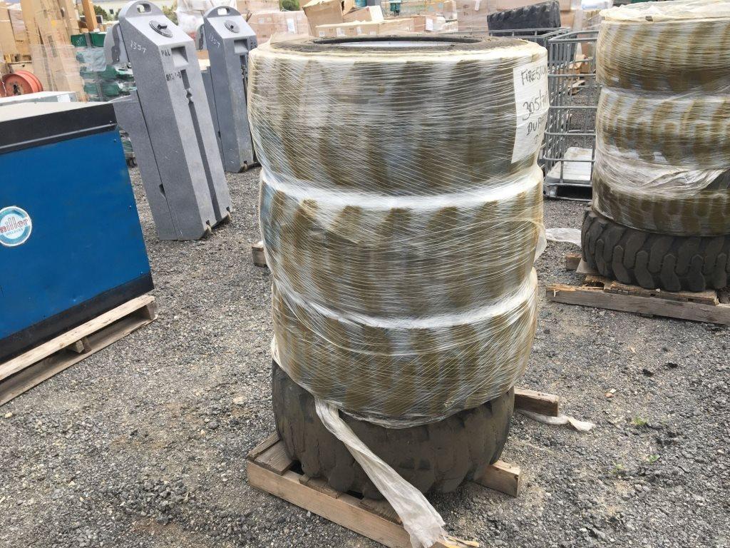 (4) Firestone Duraforce DT 305/70D/16.5 Tires,