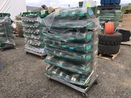 Cart of Plastic Storage Bins w/Misc Small Parts,
