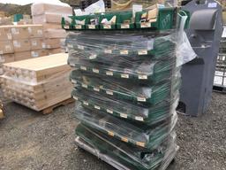 Cart of Plastic Storage Bins w/Misc Small Parts,