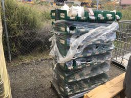 Cart of Plastic Storage Bins w/Misc Small Parts,