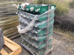 Cart of Plastic Storage Bins w/Misc Small Parts,