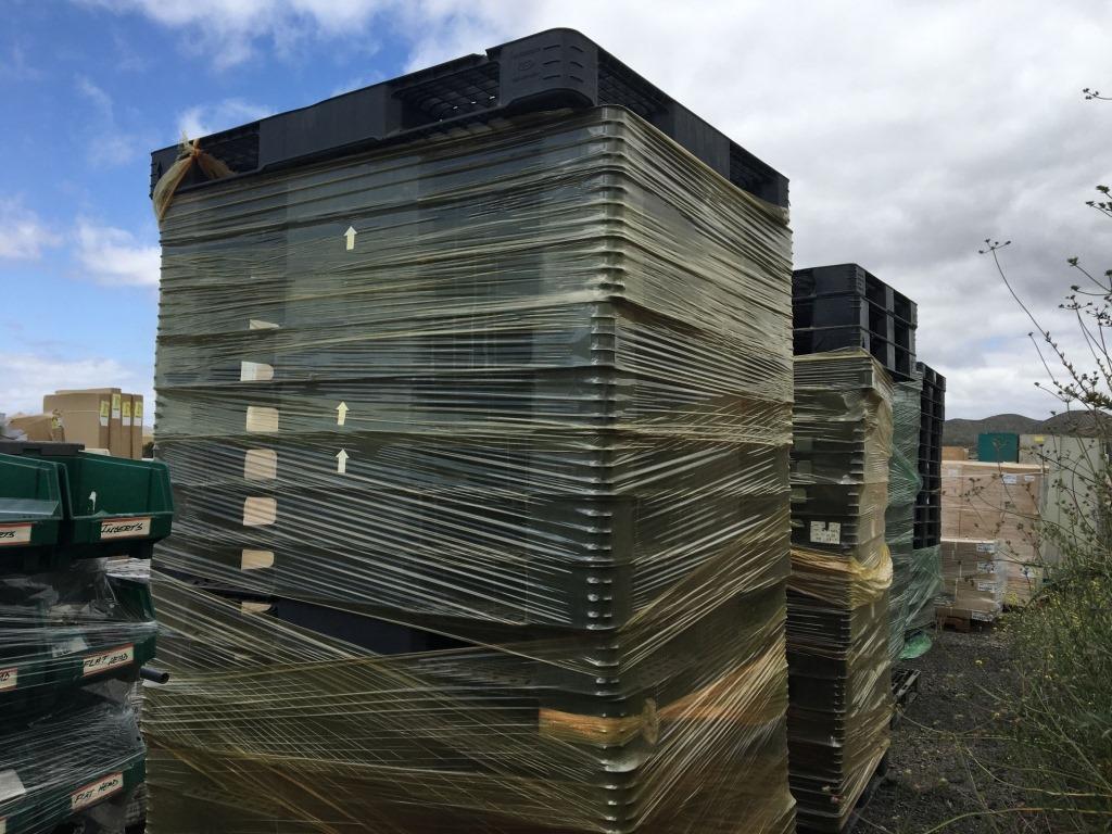 Stack of (18) Plastic Pallets.