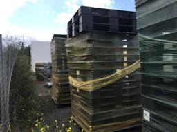 Stack of (18) Plastic Pallets.