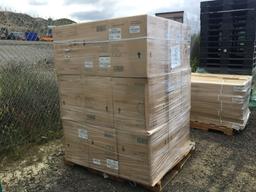 Pallet of (162) Beveled Edge Round Wood Toilet