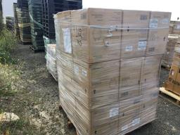 Pallet of (162) Beveled Edge Round Wood Toilet