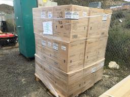 Pallet of (162) Beveled Edge Round Wood Toilet