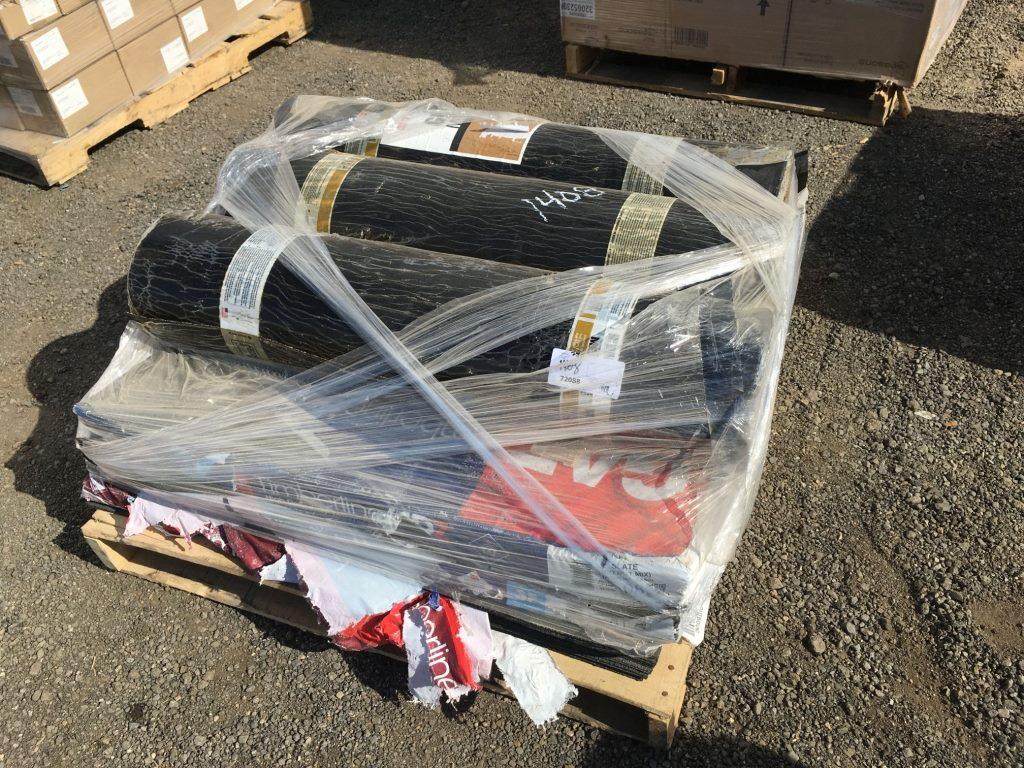 Pallet of (3) 39.5in x 32.25ft Rolls of Tri-Ply