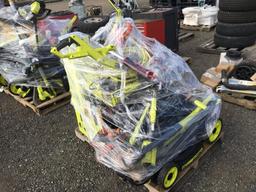 Pallet of Misc Power Tools, Including Lawn Mower,