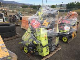 Pallet of Misc Power Tools, Including Leaf Blower,