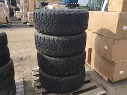 (4) Toyo M/T Open Country 295/70/17 Tires,