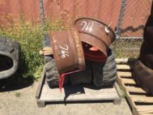 (3) 10-16.5 Skid Steer Tires,
