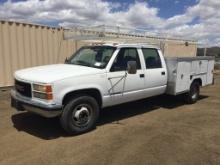 2000 GMC 3500 Sierra Crew Cab Service Truck,