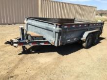 2014 Loadtrail Low Pro Hydraulic Utility Trailer,