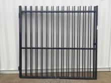 Unused 14ft Bi-Parting Wrought Iron Gate w/Flower