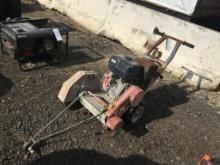 Walk Behind Gas Powered Concrete Saw.
