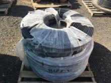 Pallet of (7) Rolls of 2.5in Polyethylene Plastic