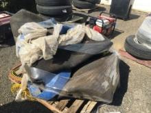 Pallet of Misc Items, Including Rope, Hose,