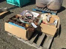 Pallet of Misc Items, Including Parts Bins,