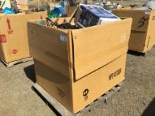 Cardboard Box of Misc Items, Including Bike Chain,
