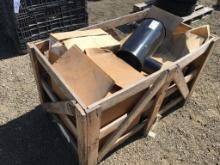 Wooden Crate of Misc Caterpillar Air Filters.