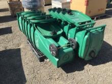 Pallet of (12) PreZero Trash Cans.