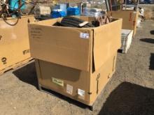 Cardboard Box of Misc Items, Including Tire,