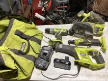 Ryobi 18v Lithium Set
