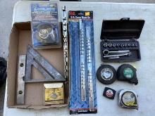 Socket Organizers, Tape Measures, 1/4" Socket Set