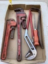 Pipe Wrenches, Channel Locks, Flat Bar