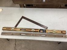 4' Levels and Framing Square