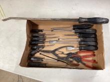 Pry Bars, Ring Pliers, Screwdrivers