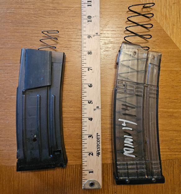 Lot of (2) Broken Rifle Magazines Mini 14 MAC1530 Eagle Ram-Line