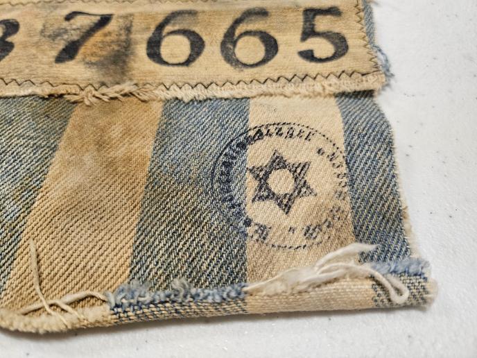 Original Buchenwald Concentration Camp Russian Jew Prisoner Arm Patch Nazi Germany Holocaust